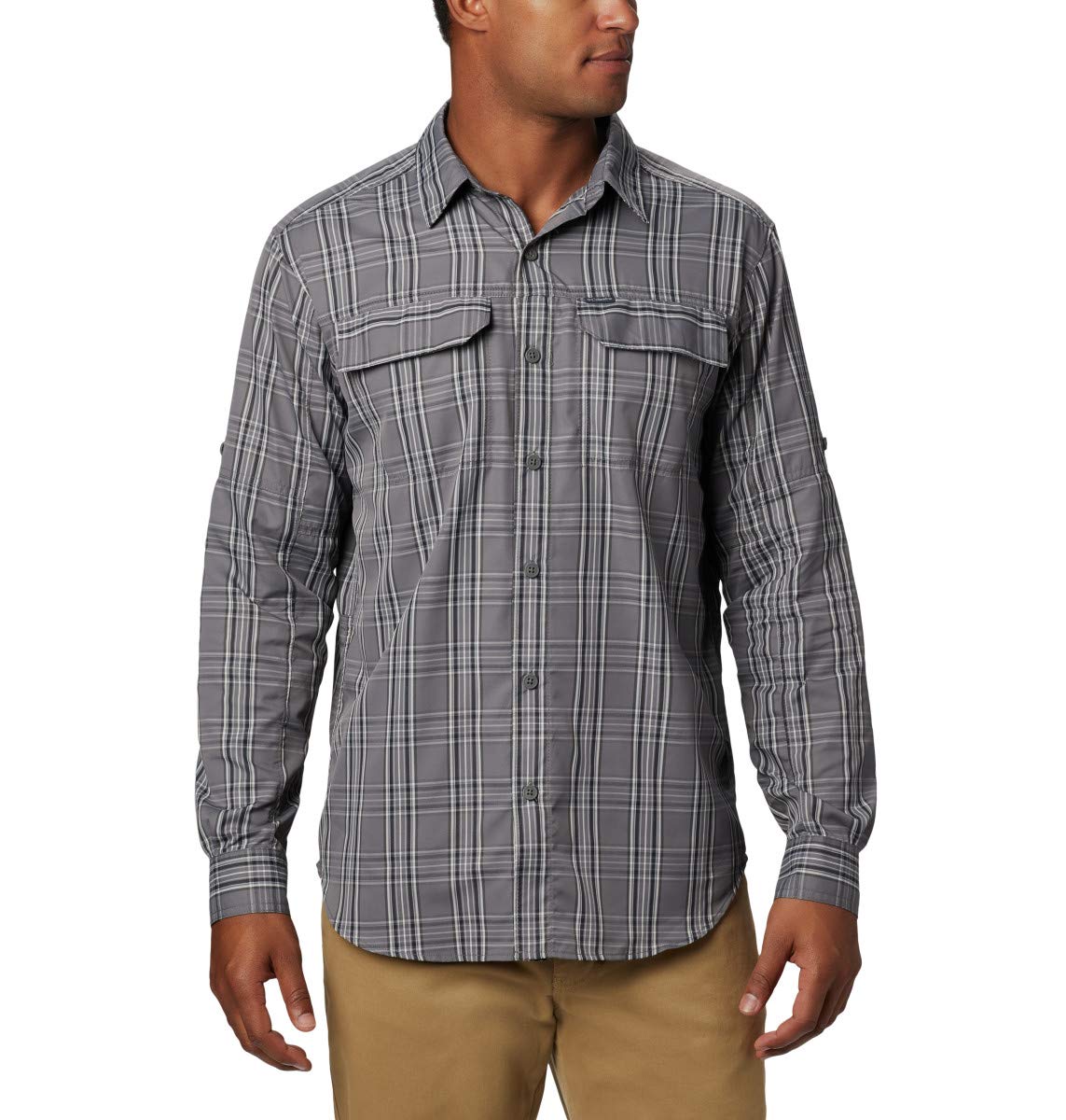 Columbia Men's Extended Silver Ridge™ 2.0 Plaid Long Sleeve Shirt Silver RidgeTM 2.0 Plaid L/S Shirt