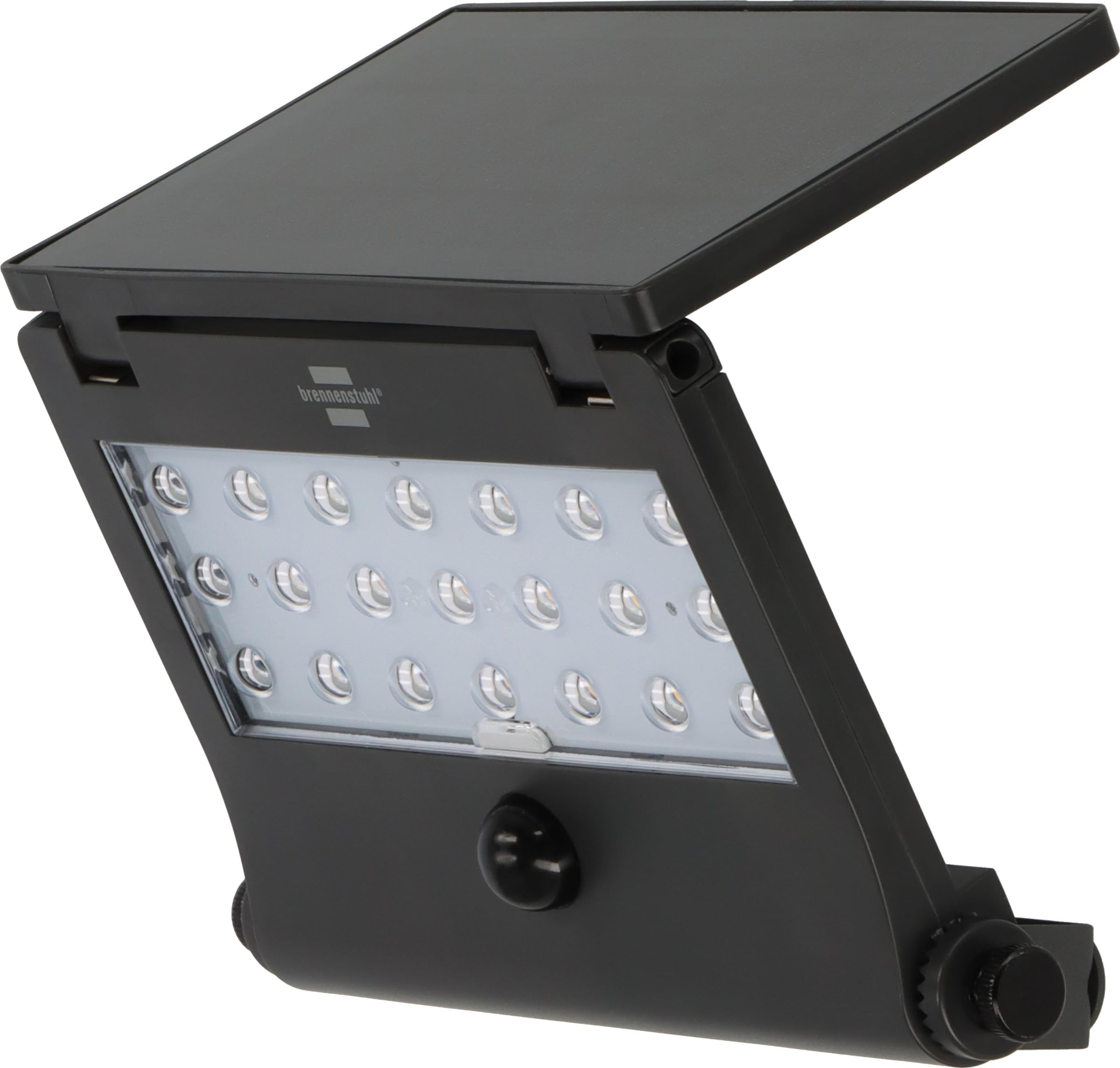 Brennenstuhl SOL 1000 Pad/LED – Außenstrahler mit Bewegungsmelder, IP65, 1000 lm