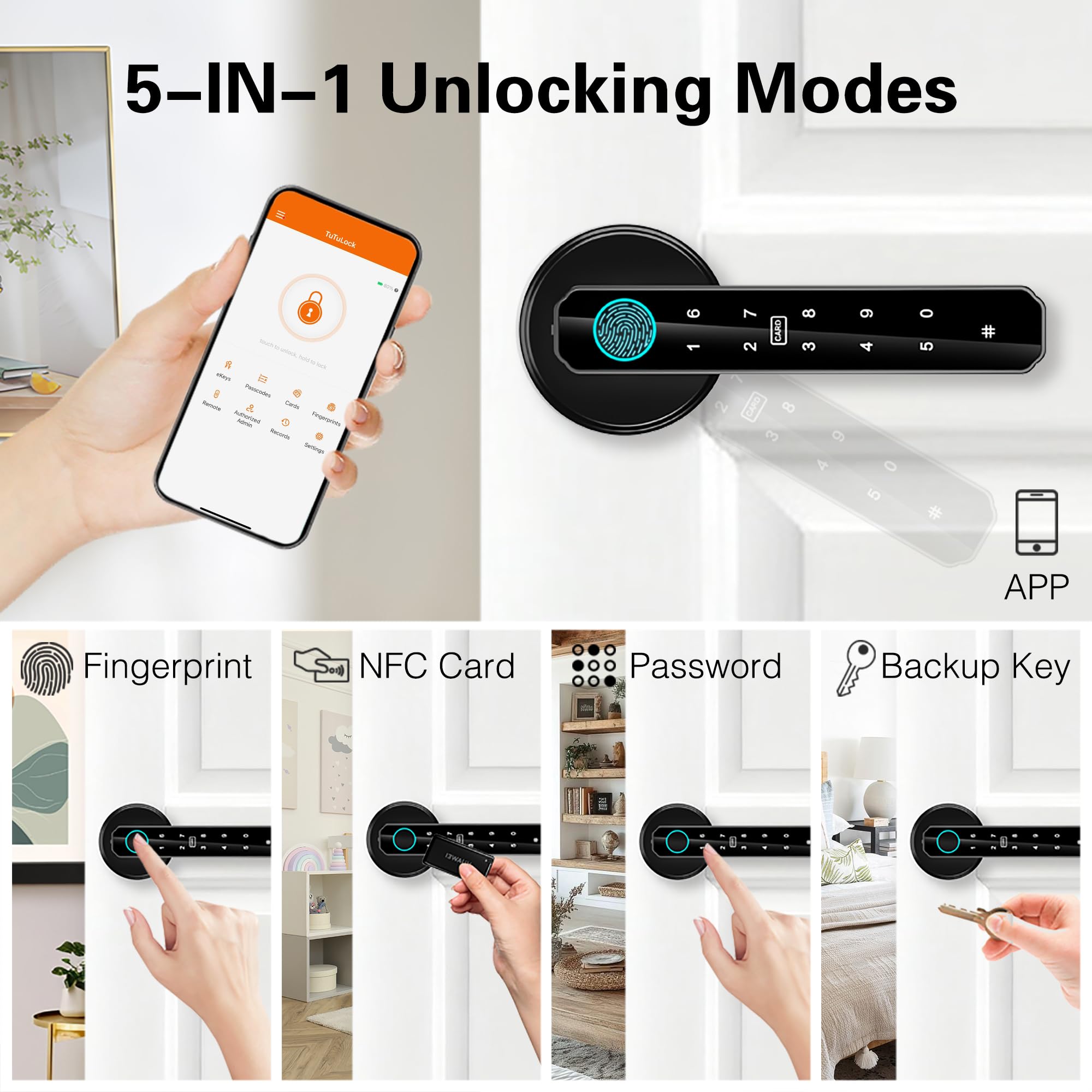 Smart Fingerprint Door Lock - Keyless Entry -2
