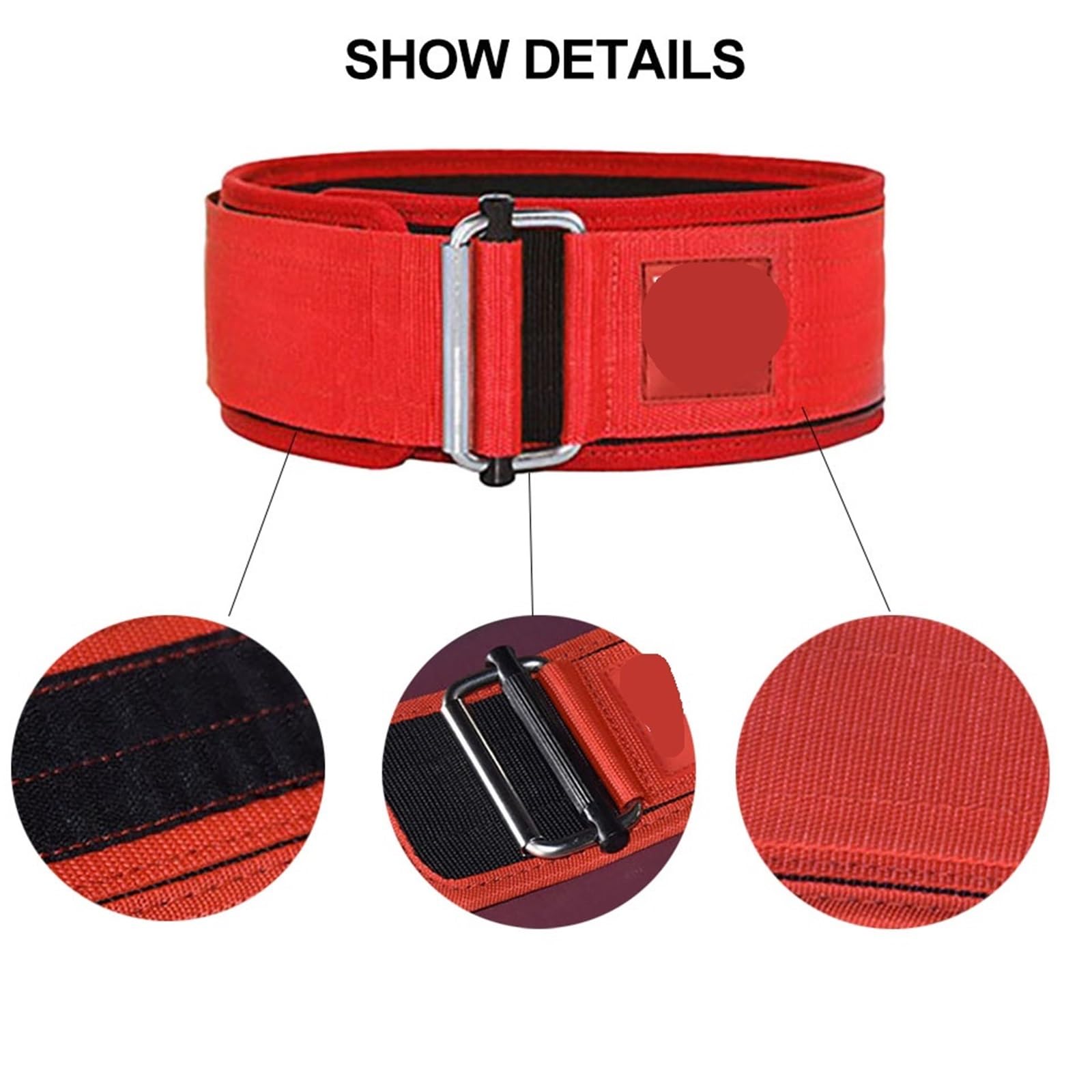 Ceinture D'HaltéRophilie Ceinture d'haltérophilie de Fitness, Soutien Lombaire réglable, Boucle en métal, entraînement croisé, Levage de Force pour La Protection Lombaire