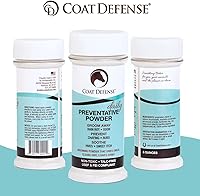 Vista 7 de Coat Defense Daily Preventative Powder & Rain Rot Treatment for Horses Safe & Effective Equine Sweet Itch, Skin Funk, Scratches Dry Horse
