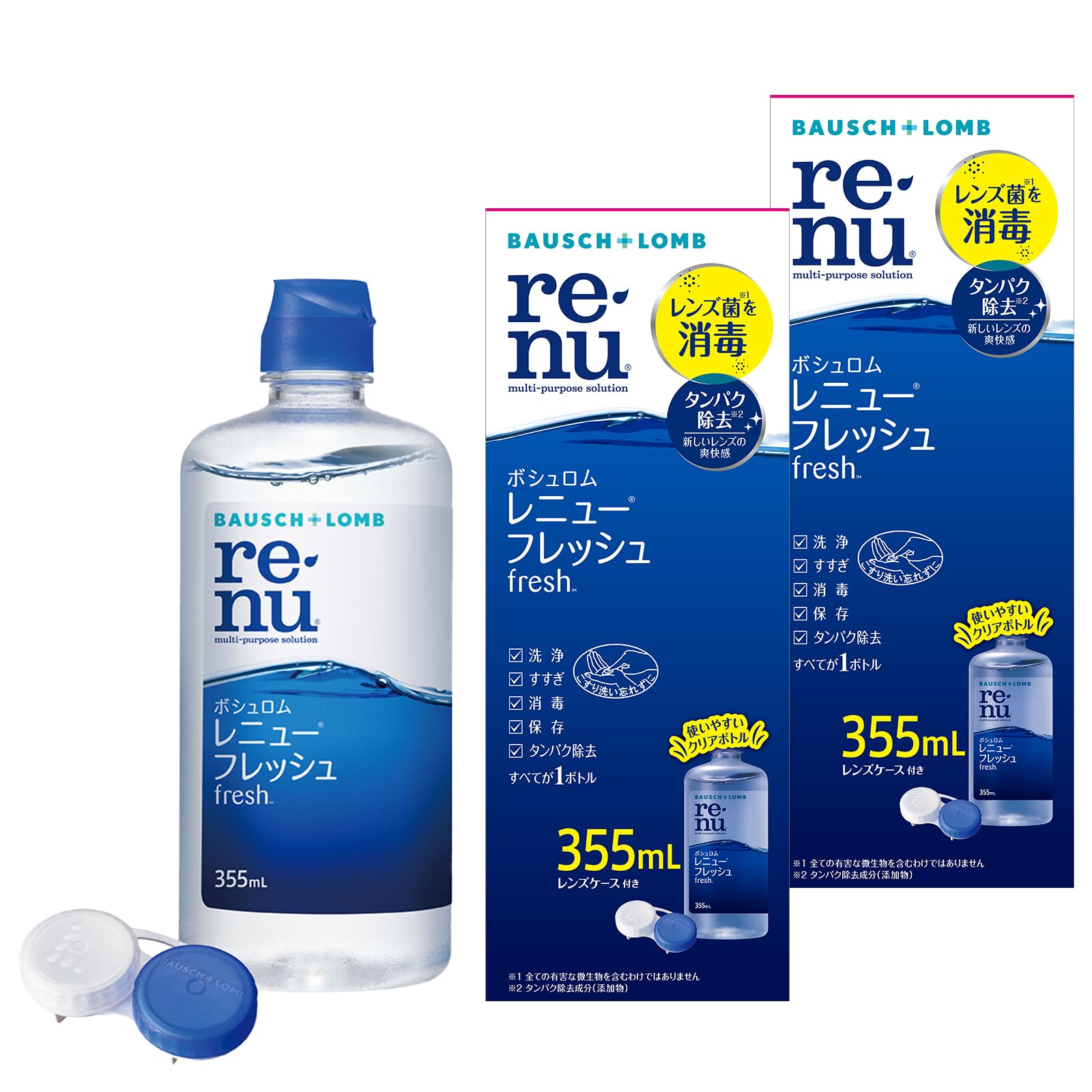 Amazon | 【2箱セット】ボシュロム レニュー フレッシュ 355mL