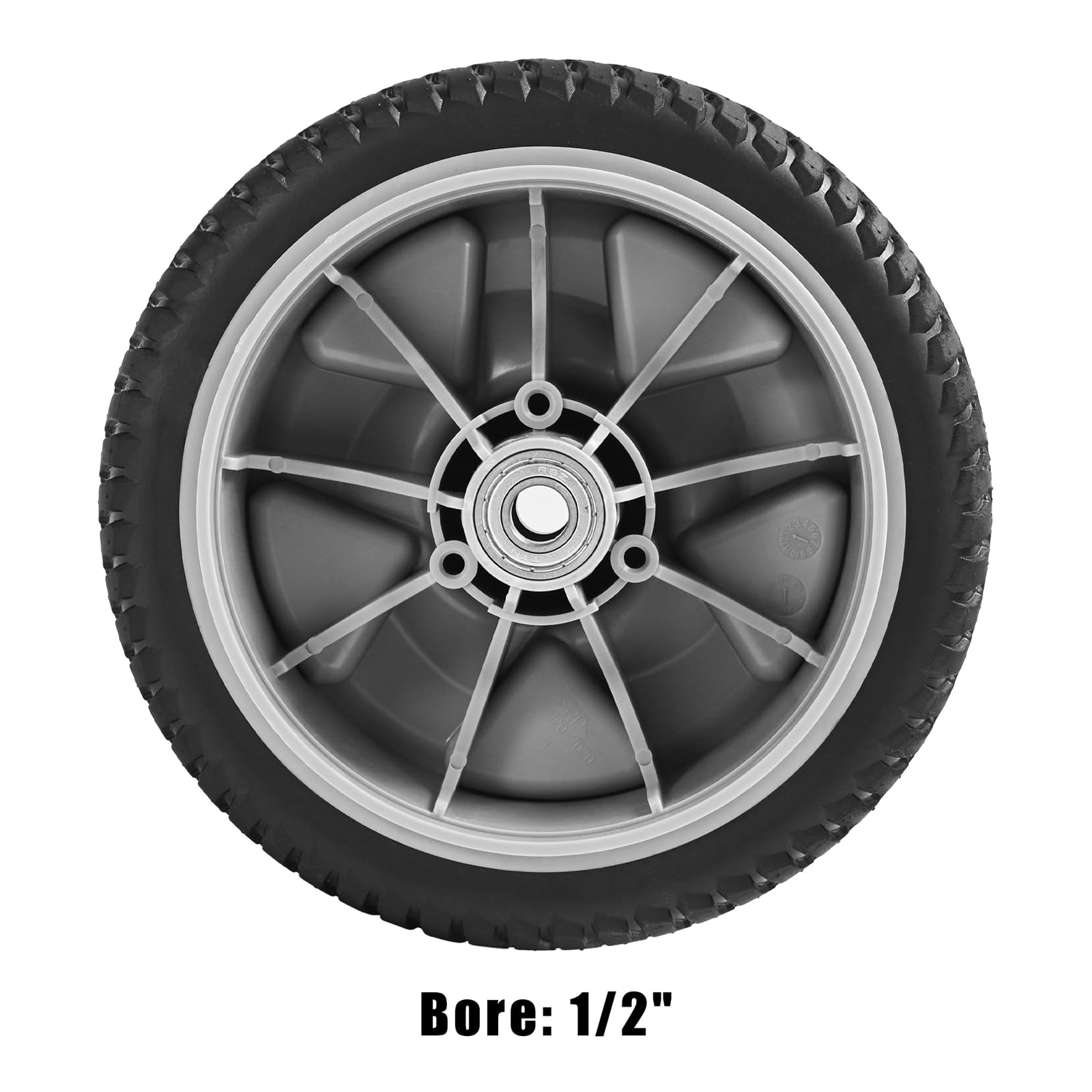 Rueda delantera de repuesto de 8 pulgadas para Toro 125-2510, rueda de plástico compatible con cortacésped TimeMaster de 30 pulgadas 20199 20200 20975 20976 20977 20978 21199 21200 21810 2110
