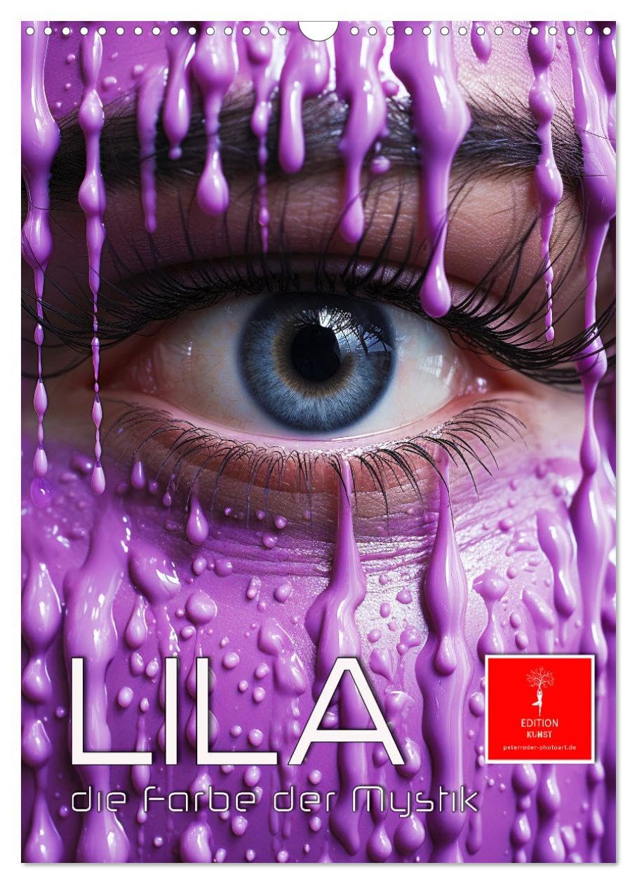 Purple, the color of mysticism UK-Version (Wall Calendar 2026 DIN A3 Portrait), CALVENDO 12 Month Wall Calendar — image 1