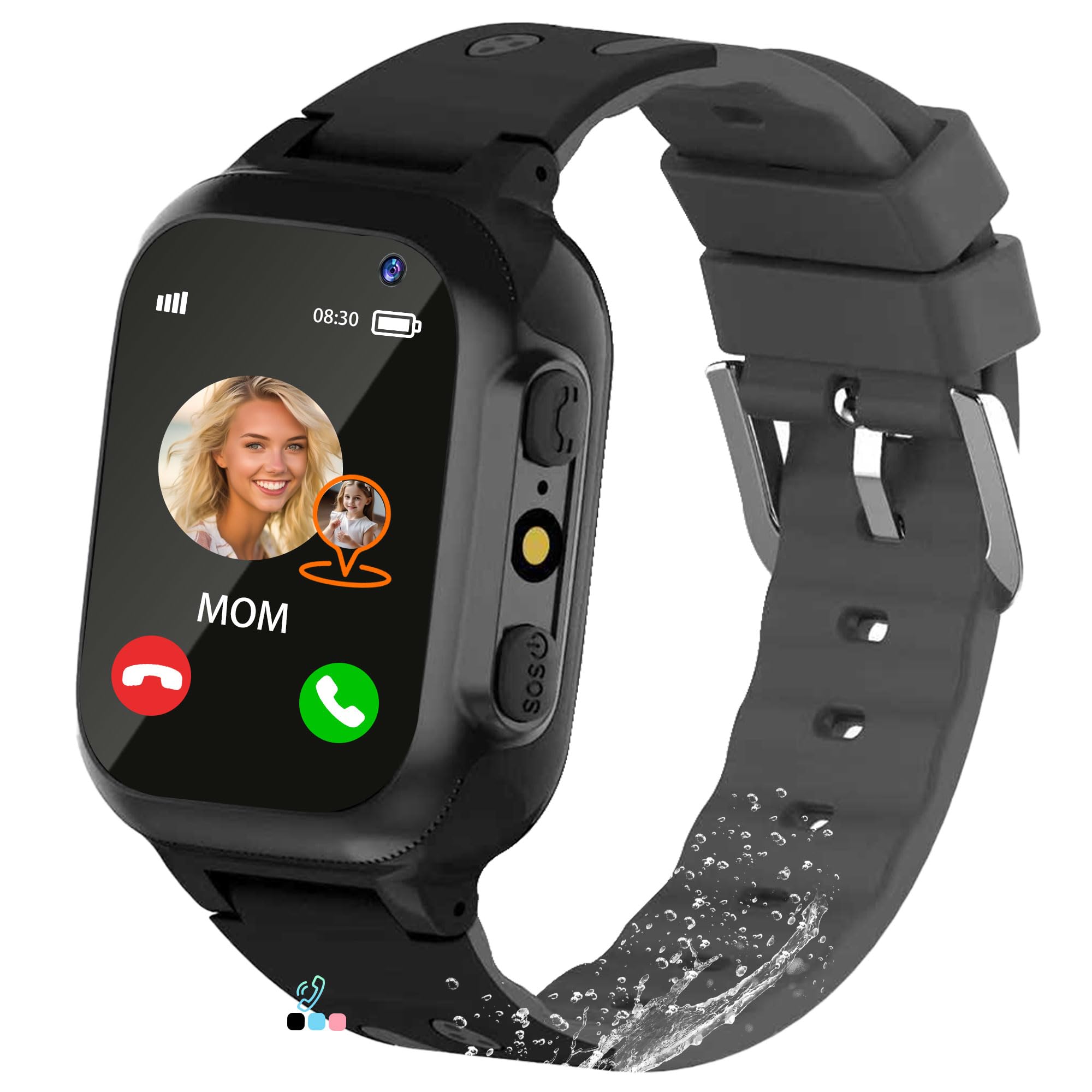 Smartwatch Bambini con GPS Torcia Chat Vocale Telefono SOS Giochi