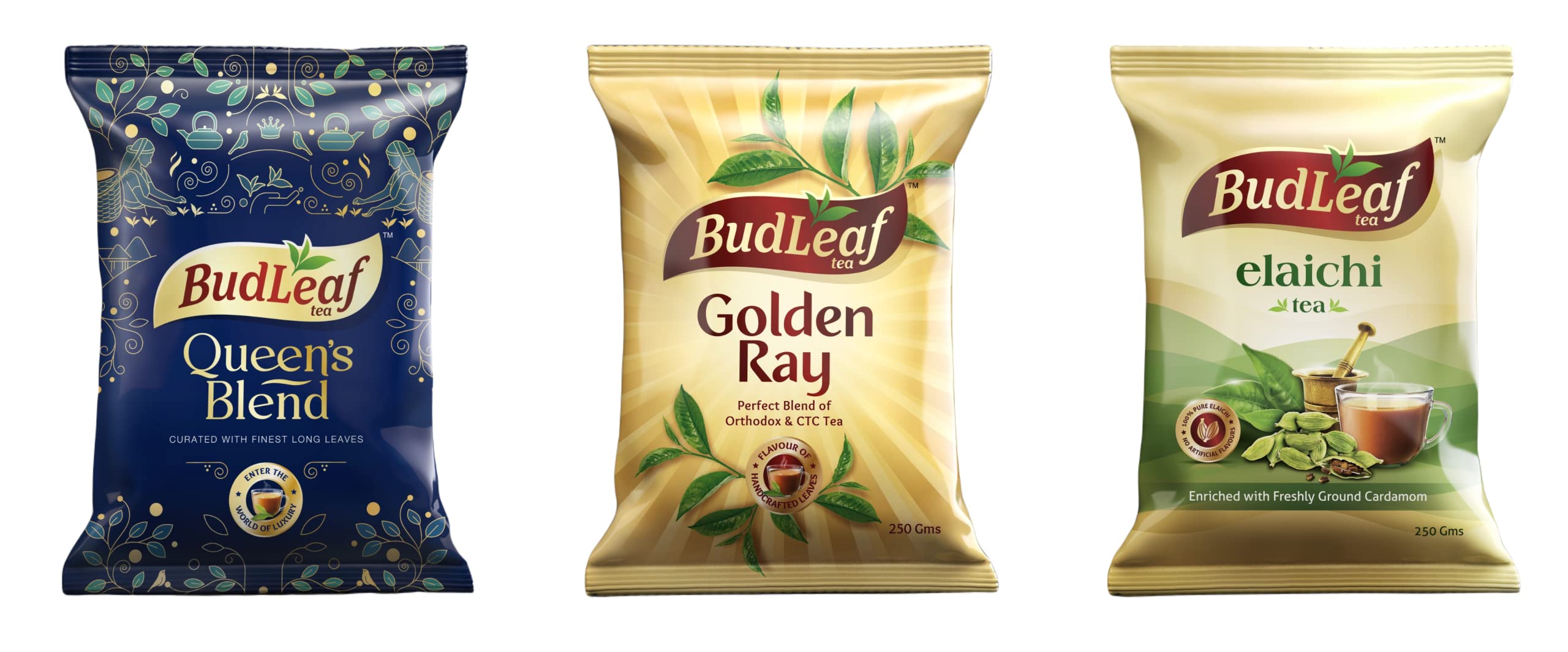 BudLeaf Queens Blend And Golden Ray & Elaichi Black Tea (Loose Leaves, Pack Of 3, 250 Gm Each) (B0BYVB1DL6) Amazon Price History, Amazon Price Tracker