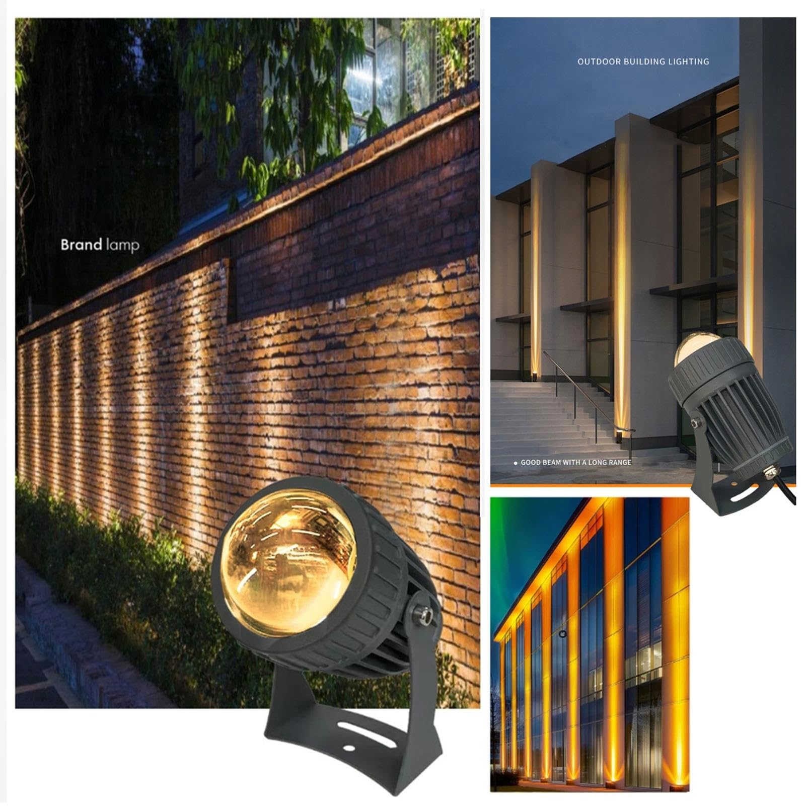 Foco LED De Haz Estrecho, Proyector Exterior Impermeable IP65