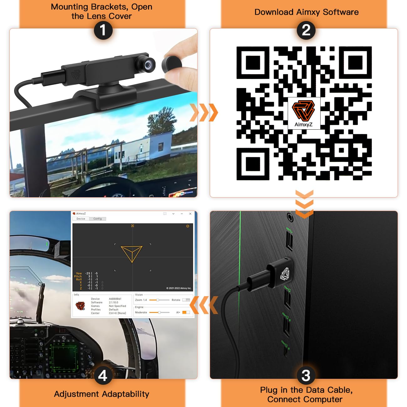 Amazon.com: MiYee Head Tracking System for AimxyZ with 6DoF