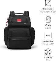 Amazon.com: Tumi Mens Tumi Brief Pack Black/Red One Size : Electronics