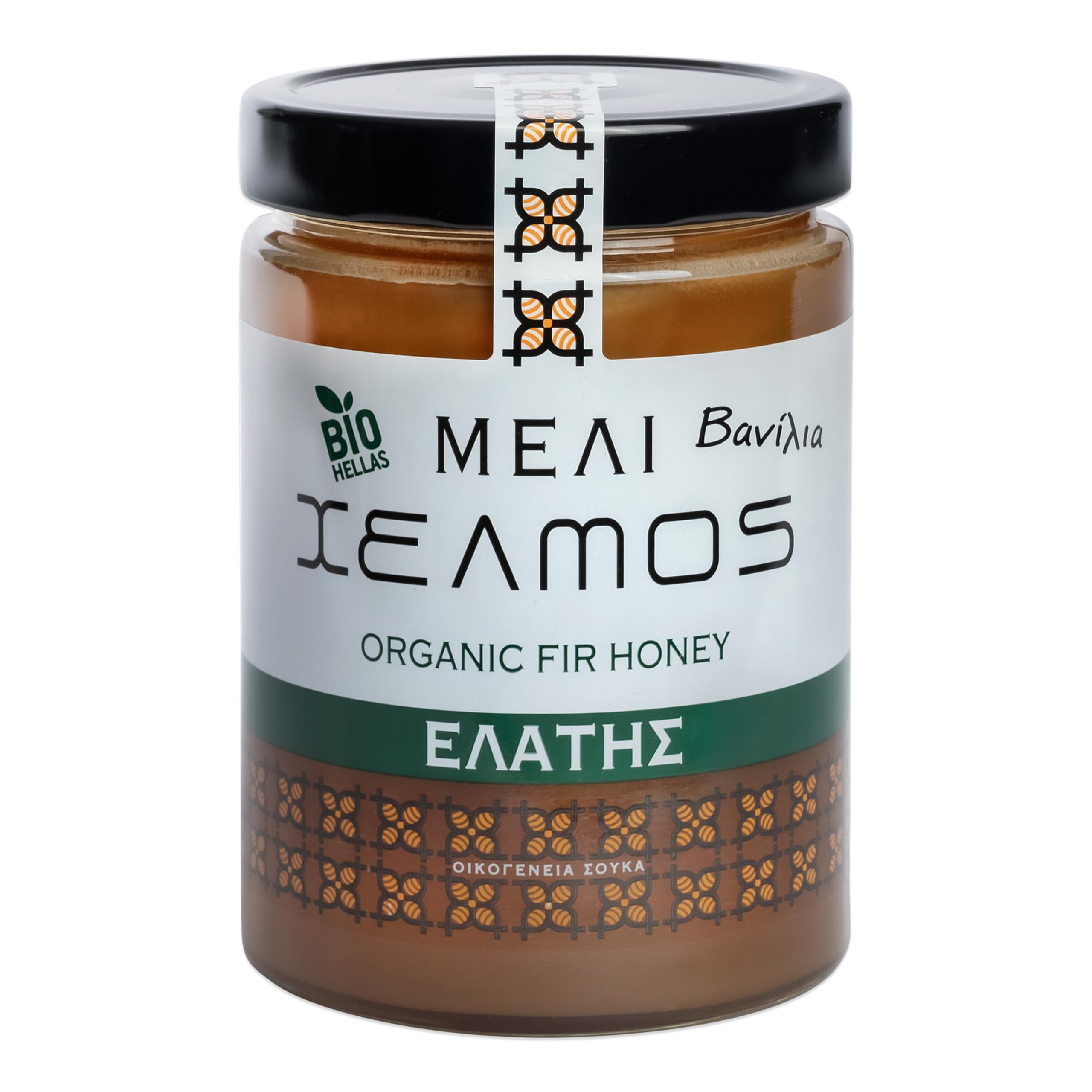 Helmos Griechischer Bio Schwarzkiefernhonig 800 g – Intensiver Waldhonig, naturbelassen aus Griechenland