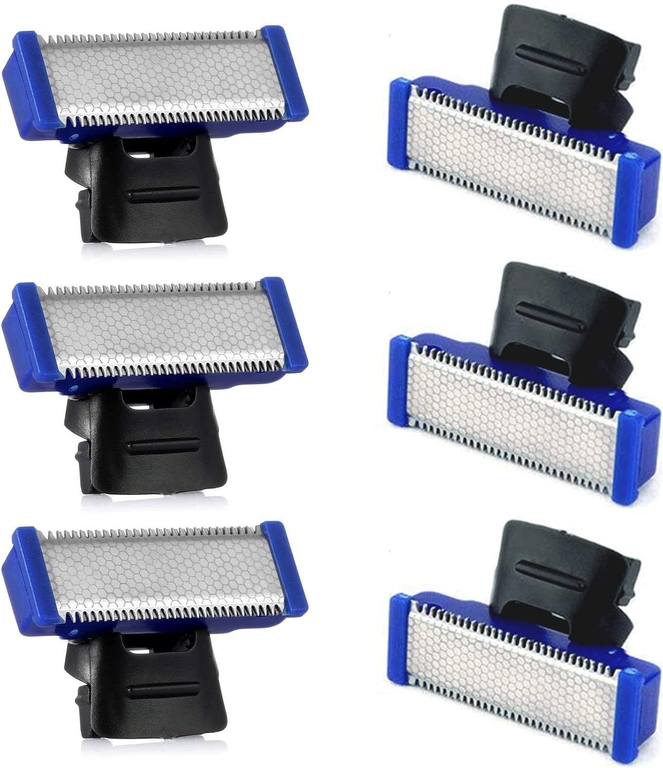 Replacement Heads for Electric Shaver Cleaning Trimmer Head Solo Trimmer Replacement Cutter Head Hybrid Razors Blades (Pack of 6)