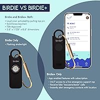 Vista 8 de She's Birdie - Birdie+ Alarma de seguridad personal inteligente para mujeres por mujeres-sirena fuerte, llavero, representante en vivo 247, alertas