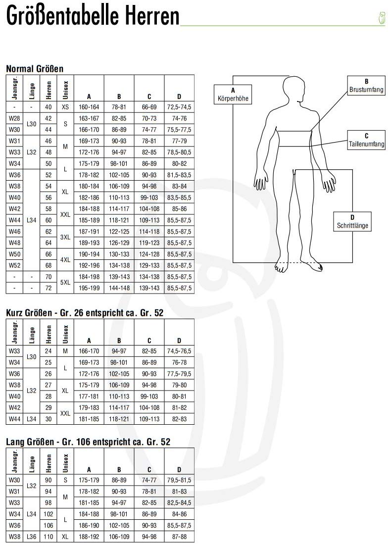 LEIB WÄCHTER Flex-Line Arbeitshose Bundhose Premium weiß-grau mit Spandex (50)