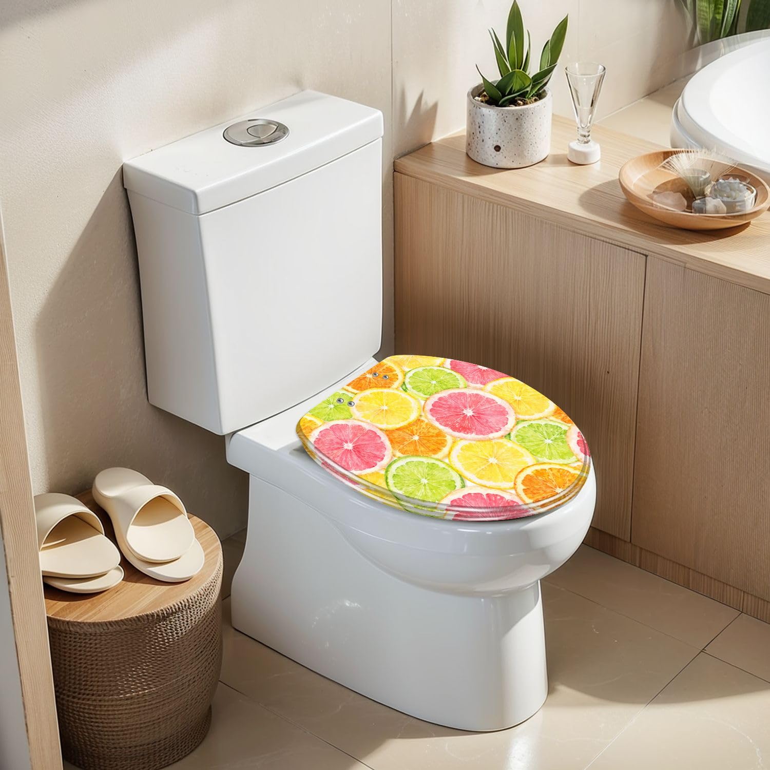 Sedile WC generico allungato in resina per bagno