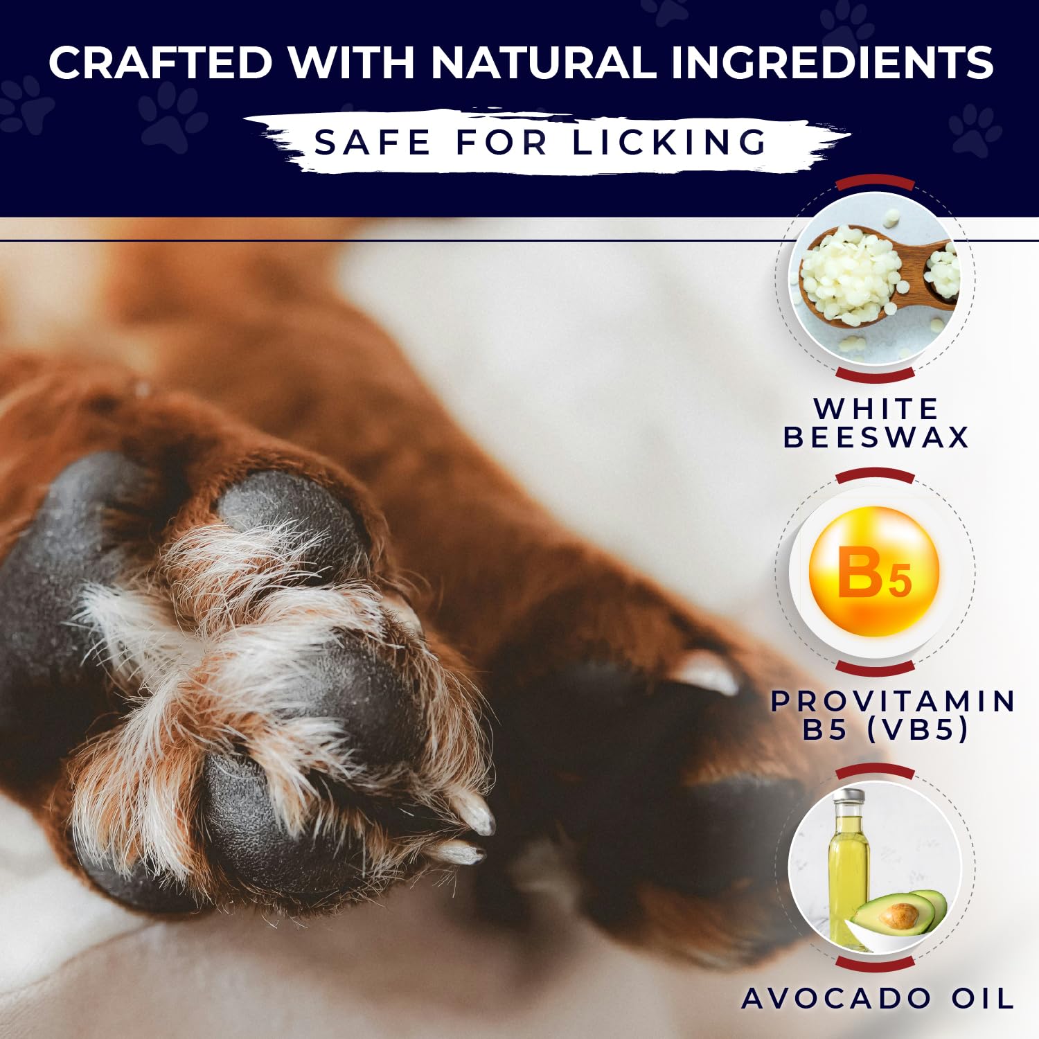 PUMBLER Dog Paw Balm, Natural Paw Cream for Dogs, Moisturizes, Soothes, Heals & Protects Paws, Elbows & Noses, Fast Absorbing - Image 3
