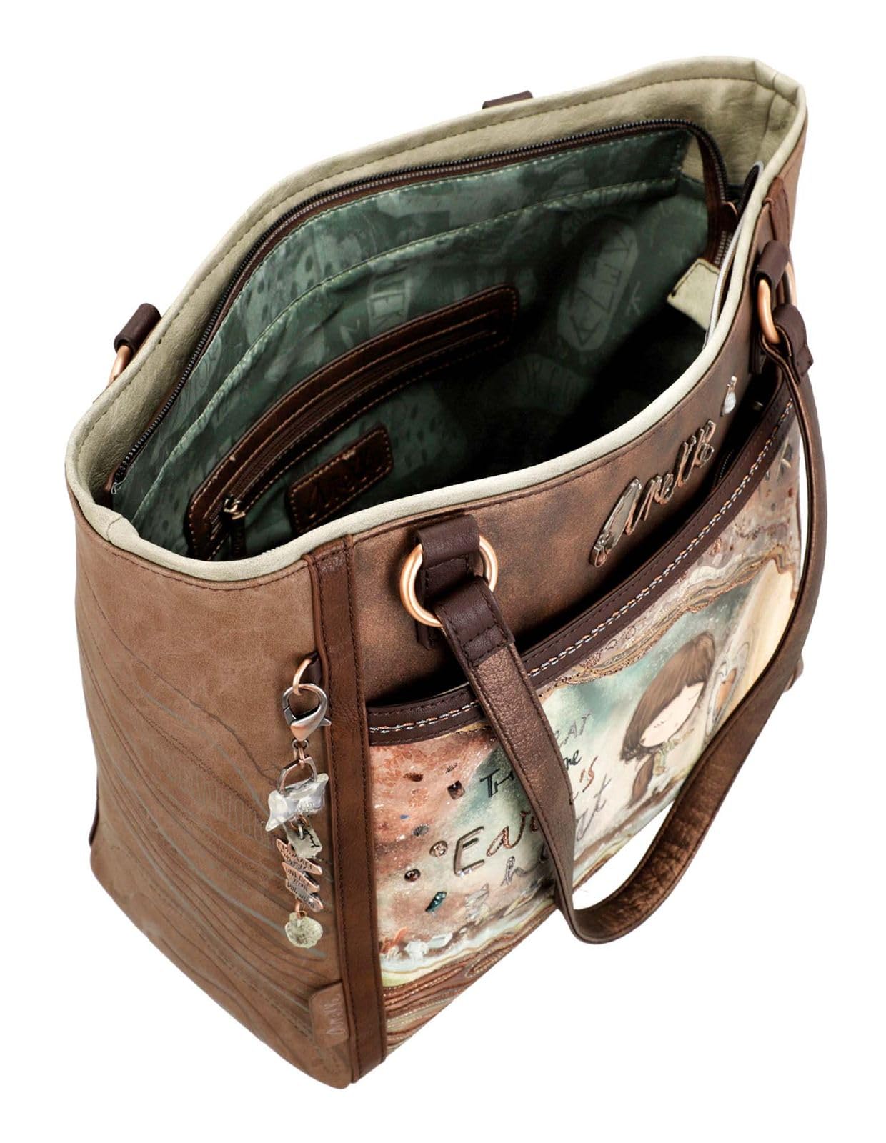 Anekke Shopping Core Schultertasche, Maße: 40-31/29/16 cm, Zubehör und Accessoires für Damen, Mehrfarbig