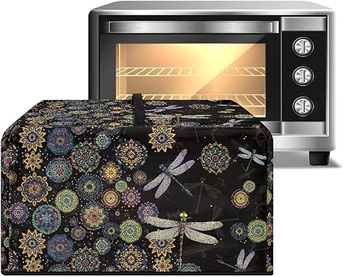 Miniatura 34 de Cubierta para horno de microondas a prueba de polvo, para encimera, freidora de aire, tostadora, horno, para decoración interior del hogar, L, 20.9