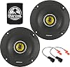 KICKER Kit de 4 Parlantes para Puerta Delantera para Cadillac Eldorado 1996-2002 Kit de Mejora - Par de Parlantes Coaxiales CS Series de 4 Pulgadas con Arnés - CSC4, 46CSC44 1