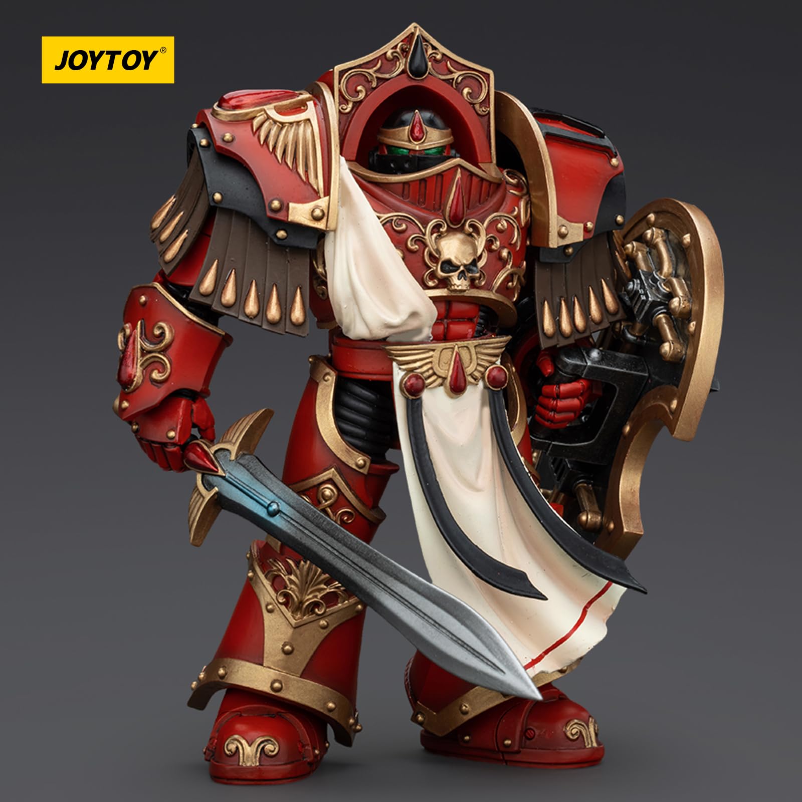 JOYTOY Warhammer 40k Blood Angels, 1/18 Blood Angels Crimson Paladins Squad Crimson Paladin 1 Action Figure Collect Model - Image 3