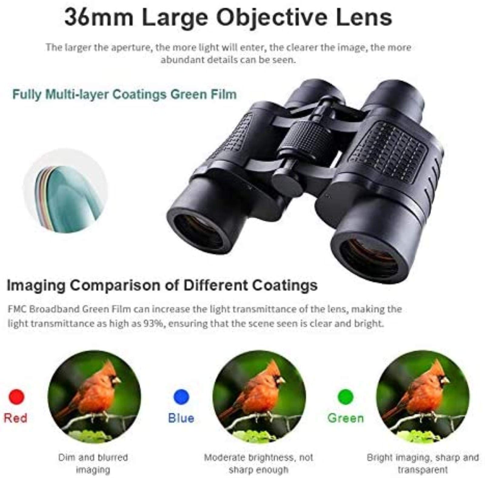 Télescope monoculaire Jumelles télescopiques Professionnelles Haute Puissance 80X80, Jumelles puissantes, Jumelles Longue portée pour Voyage, randonnée, Jumelles d'observation des Oiseaux