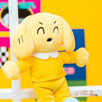 犬のぬいぐるみ 黄色 緑の首輪 4色>ニュアンスカラー くすみ シンプルコットン 猫 首輪 小型犬