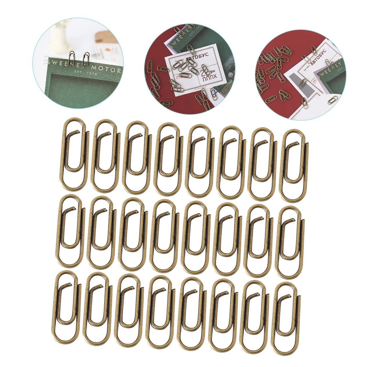SHINEOFI 500pezzi Graffette Metalliche Retro Per Ufficio e Scuola Clip Per Documenti Multiuso Struttura Robusta e Affidabile Facili Da Usare