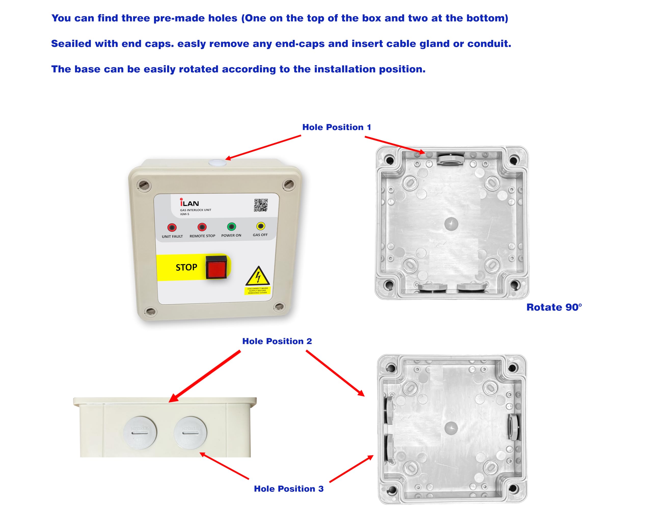 iLAN Kit de sistema de bloqueo de gas, paquete completo, incluye válvula solenoide de gas de 28 mm