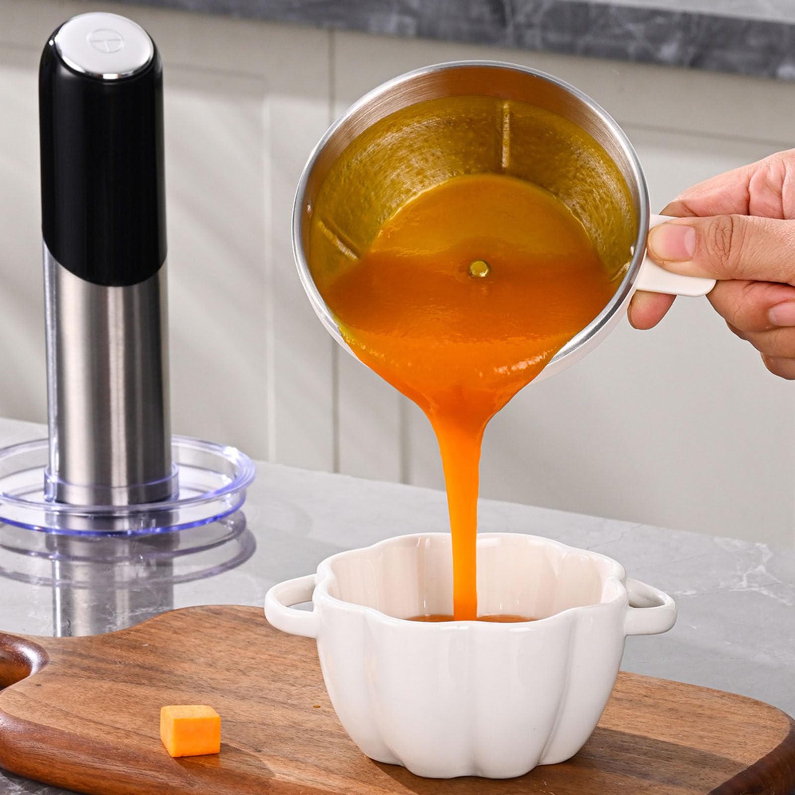 Praktische kleine elektrische Mixer, Küchen Küchenmaschinen, geeignet für Knoblauchsaucen, ideal für Reisen und Babynahrungsprozessor auf kleinem Raum