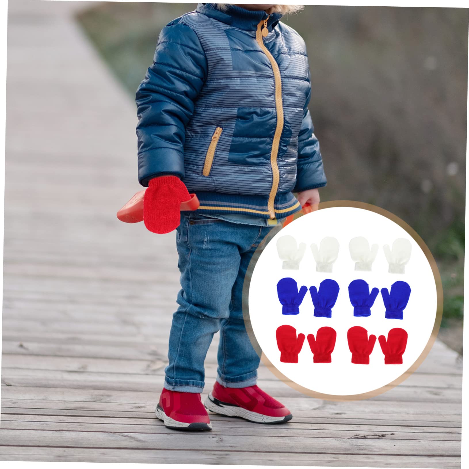 LIFKOME 30pares Guantes De Invierno Para Niño Niña Mitones De Cálido y Cómodos Paquete Para Actividades Al Aire Tallas Años