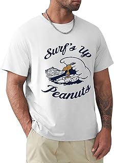 メンズTシャツ スヌーピー ハワイ トップス 半袖 夏服 ティーシャツ 綿100% T-Shirts ラウンドネック カットソー おしゃれ カジュアル 柔らかい 通気性 S-6XL