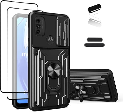 Funda tipo cartera para Motorola Moto E20 de 6.5 pulgadas, ranura para licencia de conducir para tarjeta de crédito, puerta corrediza, diseño