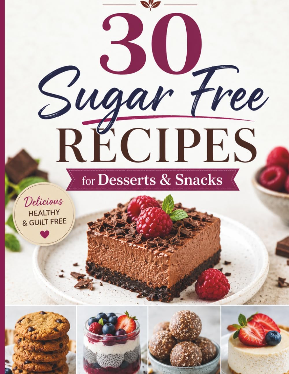 30 Healthy Sugar-Free Dessert Snack Ideas: Cookbook with Simple, Delicious, Balanced Recipes for Desserts without Added Sugar (Eat Well, Feel Better Recipes)