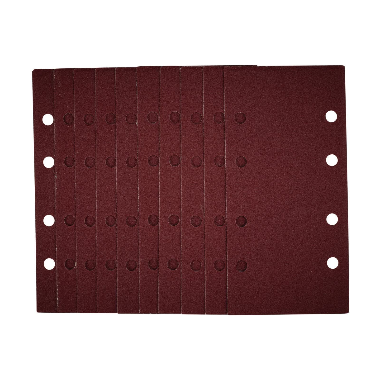 Draper 1/3 Sanding Sheets With Hook And Loop, 93 X 190Mm, 120 Grit (Pack Of 10)