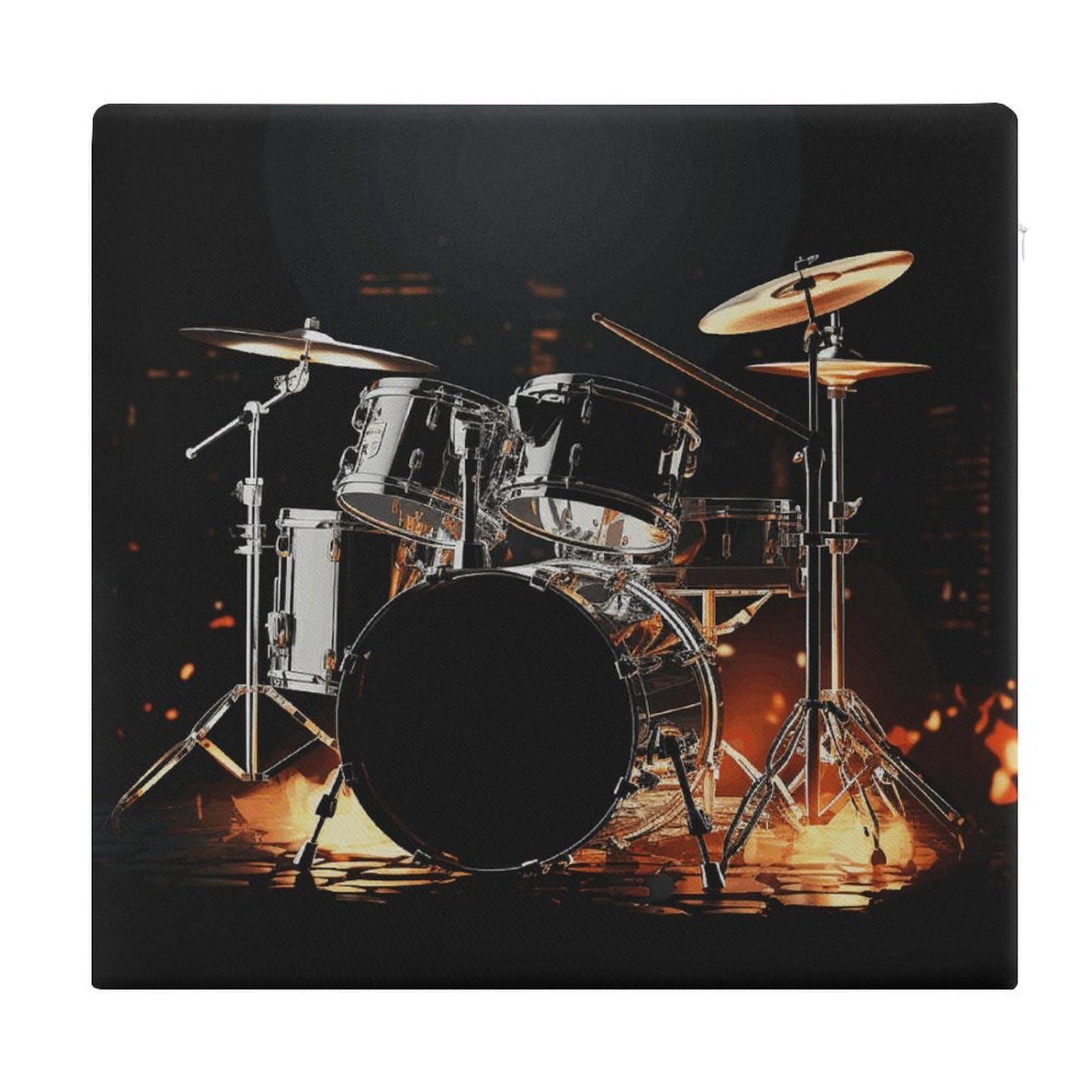VstaDank Drummer Chair Cushion for Dining Chairs Breathable Square Chair Pads Non-Slip Seat Cushions Memory Foam Pad Floor Pillow for Meditation Or Yoga 13.8”x15”