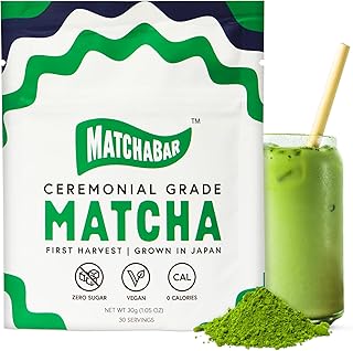 Ceremonial Grade Matcha Powder (30g) - Authentic Japanese Matcha Green Tea Powder - Matcha Green Tea Powder Harvested in Japan - Matcha Tea Powder Latte - Zero Sugar, Vegan & 0 Calories