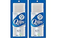 Vista 1 de Q-tips Hisopos de algodón para higiene y cuidado de la belleza, hisopos de algodón originales hechos con 100% algodón, 625 unidades (paquete de 2)