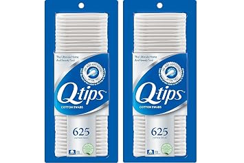 Q-tips Cotton Swabs For Hygiene and Beauty Care Original Cotton Swab Made With 100% Cotton 625 Count Pack of 2