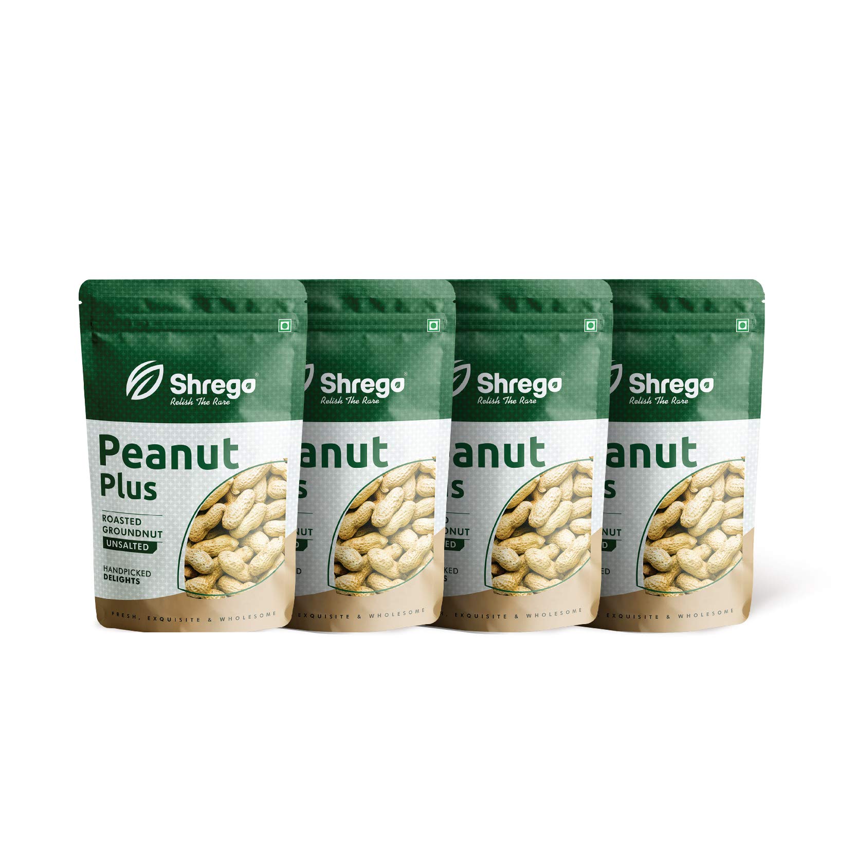 SHREGO Peanut Plus Roasted Groundnut Unsalted 1400 g (4X350G)