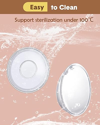 Miniatura 6 de Lictin Colector de leche para leche materna, conchas de pecho y receptor de leche para alivio de la lactancia materna (2 en 1), protege los pezones