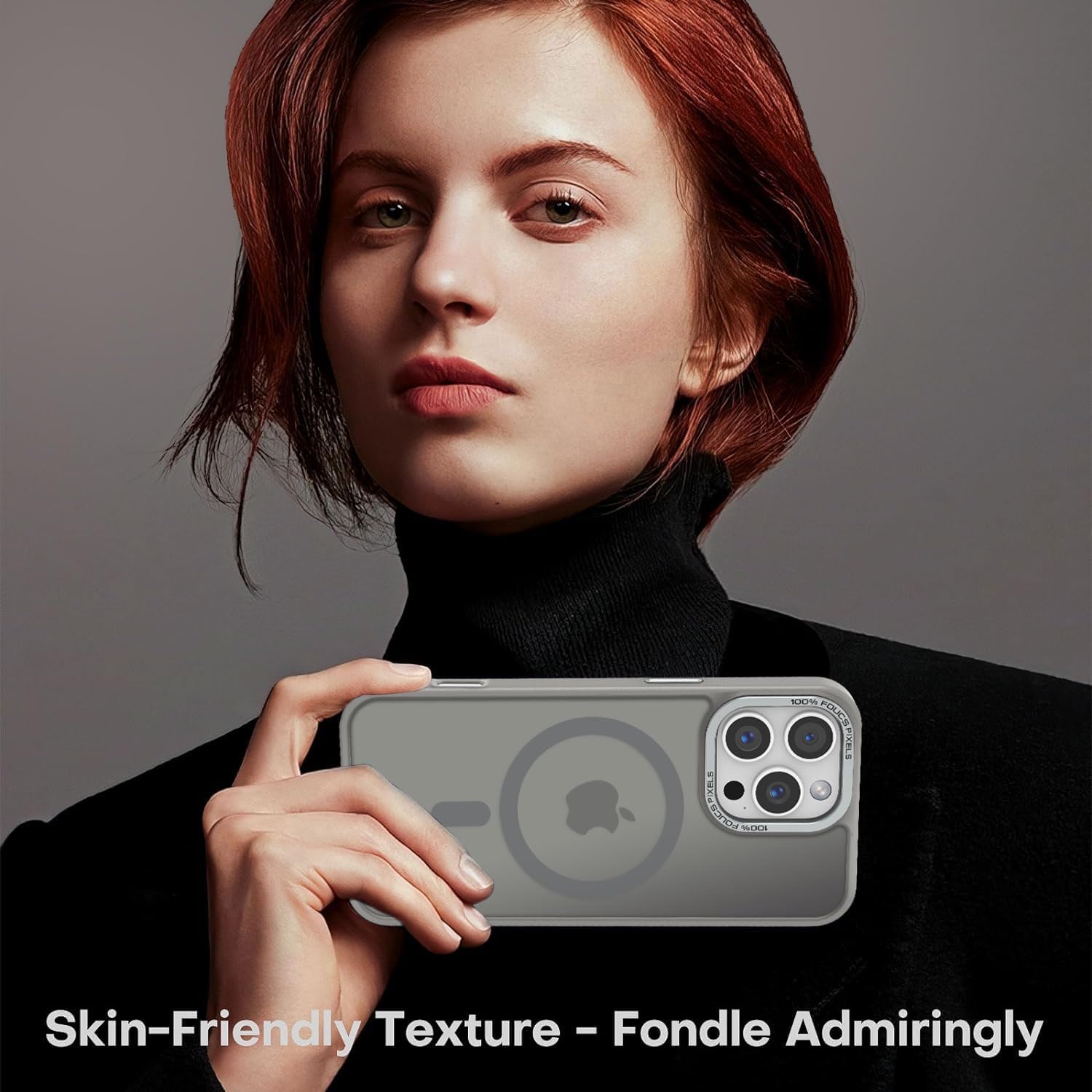 Newfuture Designed for iPhone 16 Pro Case with Magnetic [13 FT Military Drop Protection] [Compatible with Magsafe] Slim Translucent Matte Shockproof with Anti-Fingerprint Phone Case,Titanium Gray - Image 7