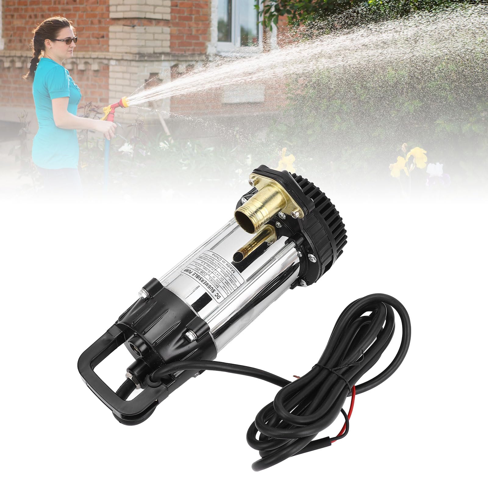 DC24V pompa zatapialna odporna na zużycie wirnik odśrodkowy pełny silnik miedziany 220 W 3 metry 8 m podnośnik do odpływu basenowego