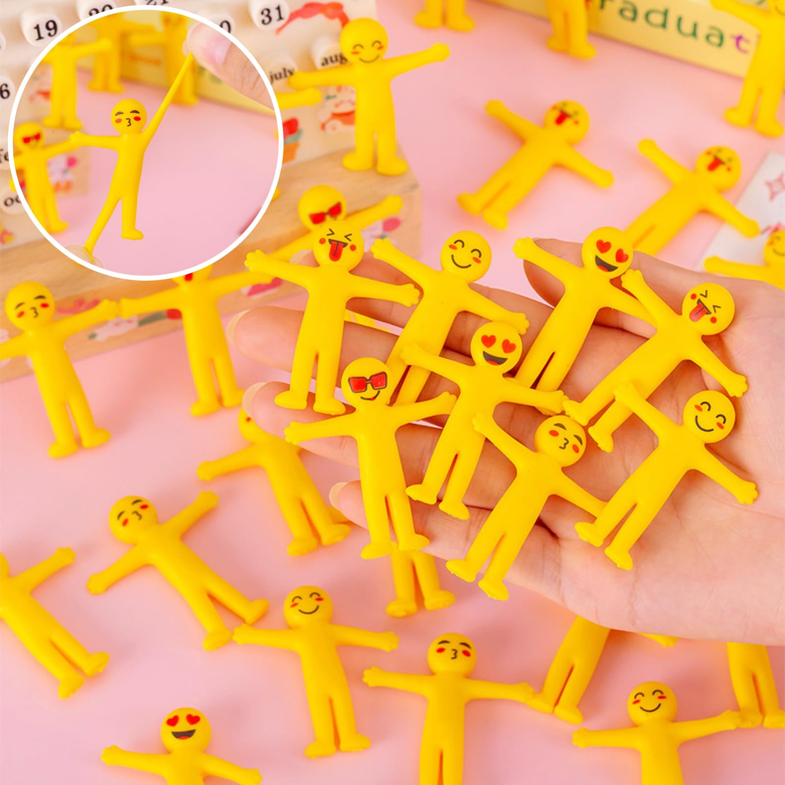 Stretchy Yellow Party Bags Fillers For Piñata Toy Loot - 12 Pack Kids Party Favor Bags, Unbranded