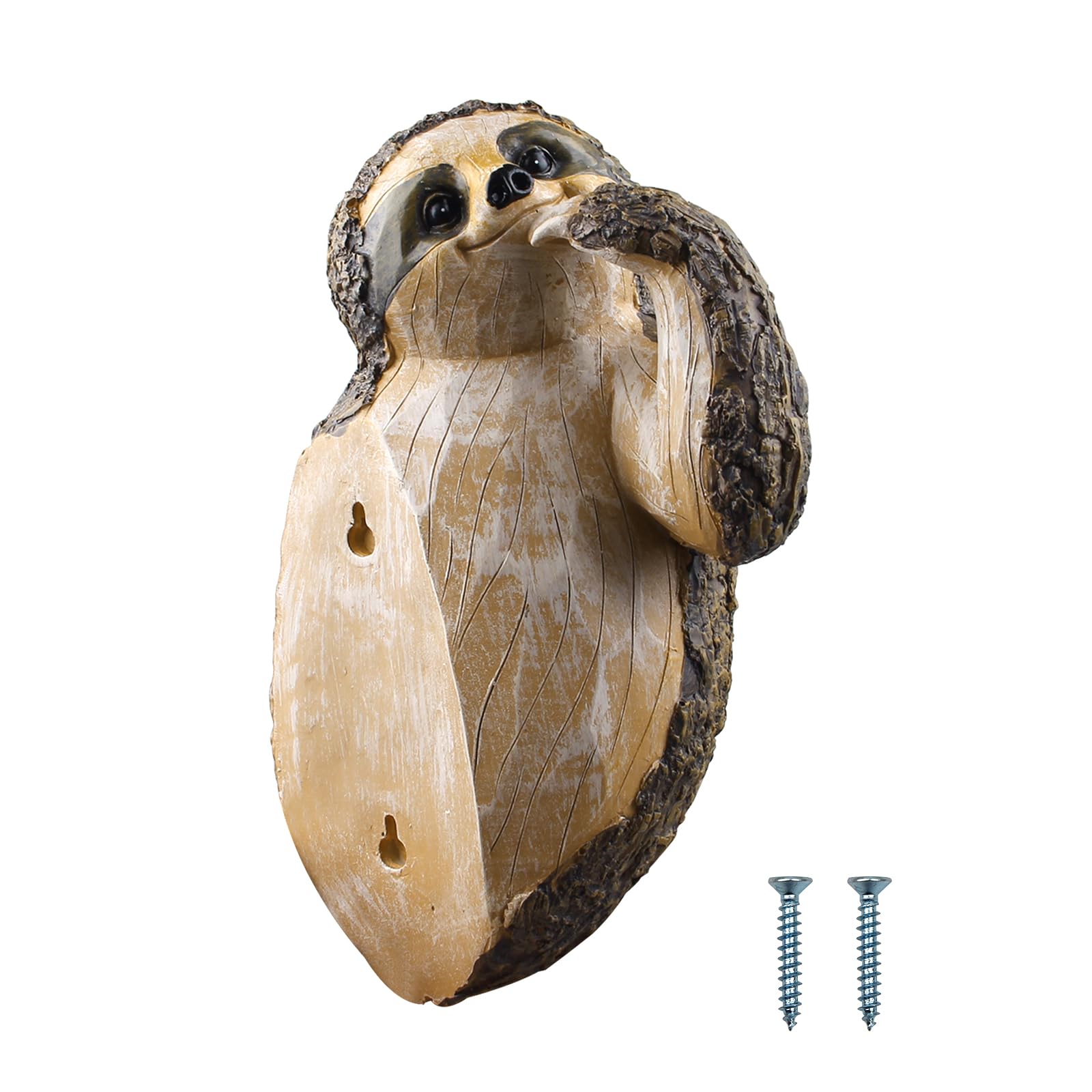 bouti1583 Sloth Tree Hugger Decoration, Sloth Ornaments Outdoor Garden Statue Tree Peeker, Animal Sculpture Housewarming Indoor As a Gift
