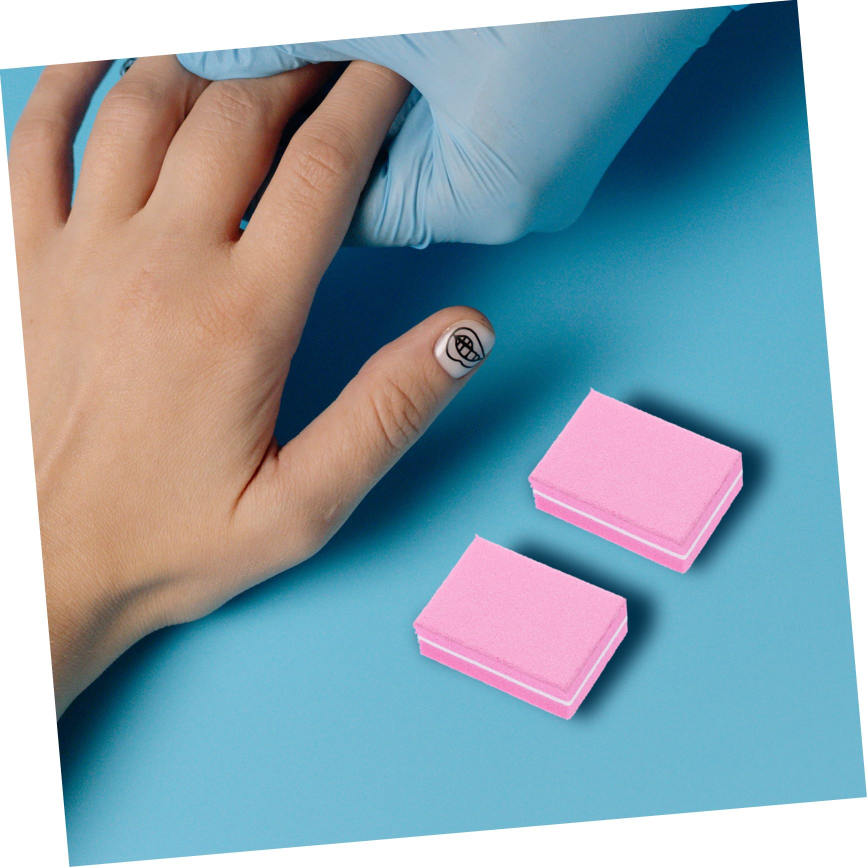 Healeved 250piezas Bloques De Lijado De Uñas De Manicura Doble Cara Pulidora y Portátil Para Salón y Uso Casa