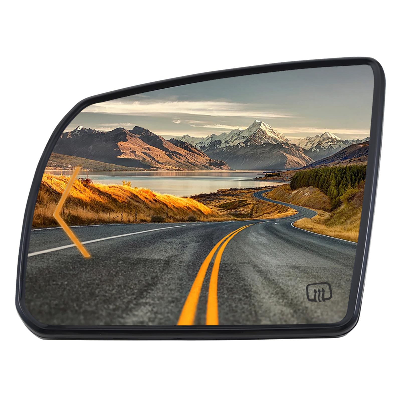 Driver Side Mirror Replacement for 2008-2017 Toyota Sequoia, 2007-2020 Toyota Tundra Mirrors Glass - Convex Mirror Glass, Left Side Rear View Mirror with Power Heated & Signal Lamp