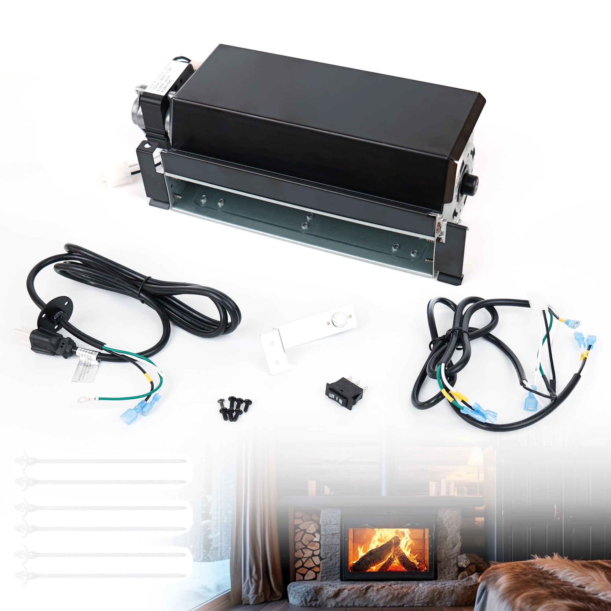 Kit ventilateur pour cheminée à gaz FIB100 résout panne chauffage FDI32R FBD32T