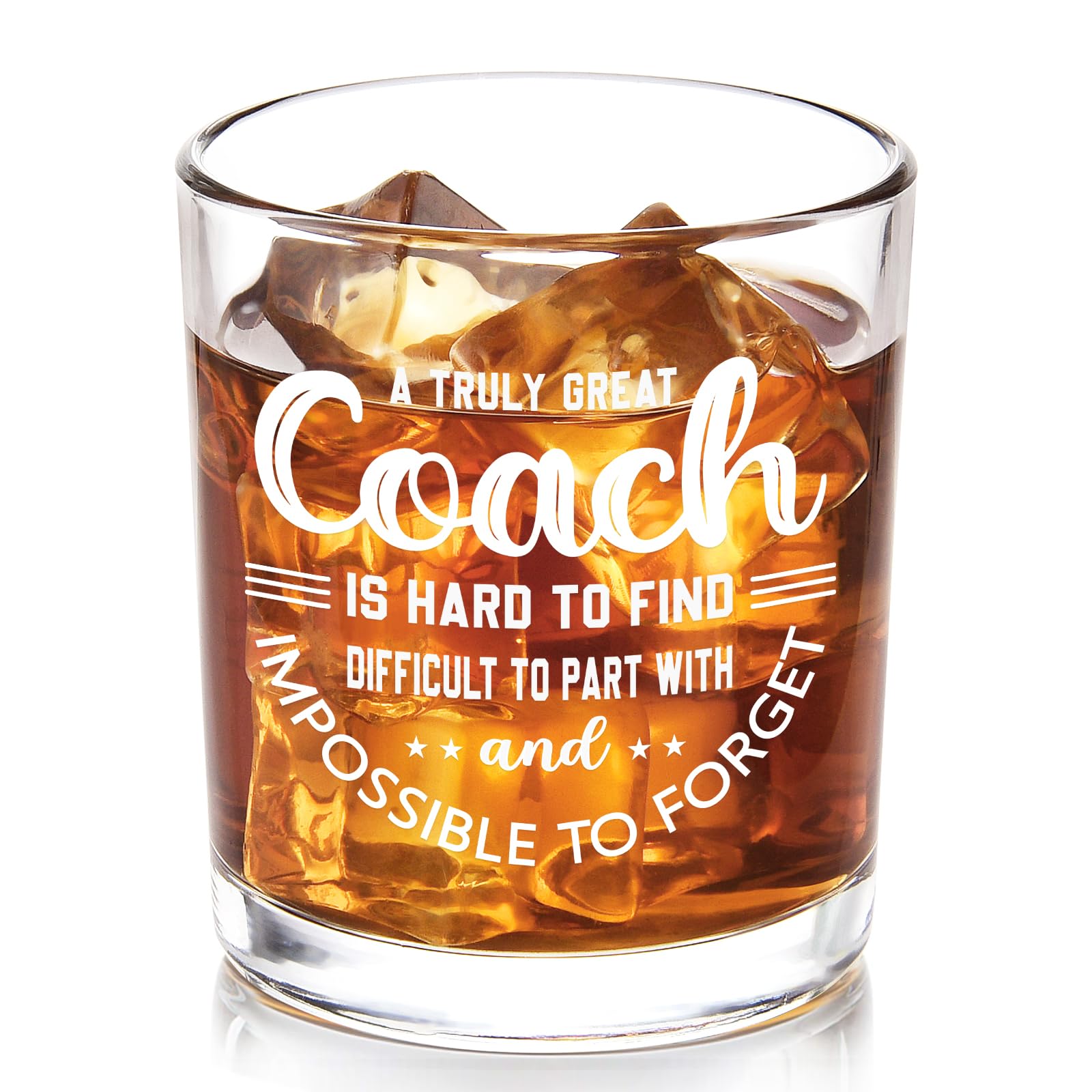 Futtumy Great Coach Whiskey Glass, Coach Gifts for Men