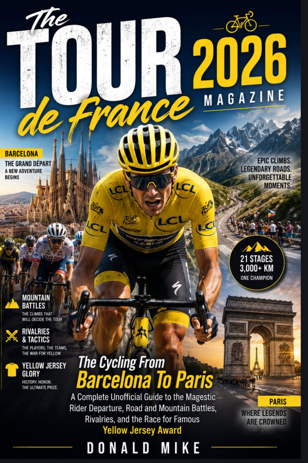 The Tour de france 2026 magazine: The Cycling From Barcelona To Paris A Complete Unofficial Guide to the Majestic Rider Departure, Road and Mountain ... and the Race for Famous Yellow Jersey Award