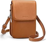 Befen Cuir véritable petits sacs de corps croisés pour les femmes, téléphone cellulaire RFID Blocage des fentes de cartes
