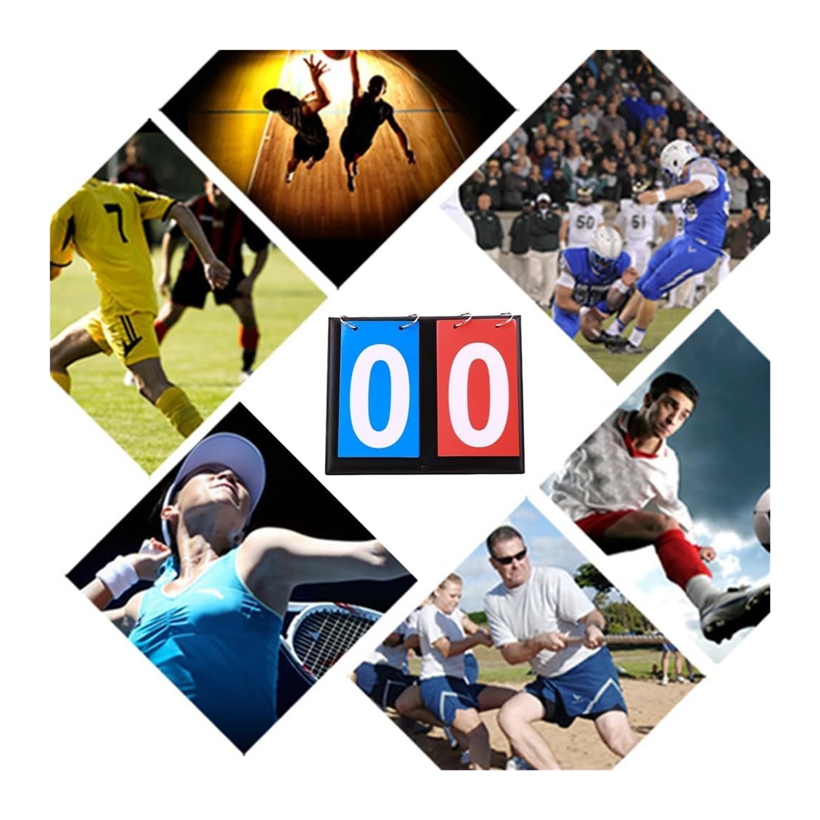 Przenośny Ręczny Składany Licznik Punktów Piłka Tenis